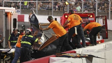 Stock car racing veteran dead in crash after mid-race medical emergency