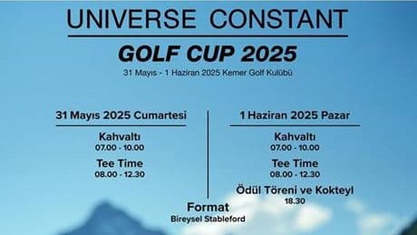 Universe Constant Golf Cup, Kemer Country Club’da başlıyor