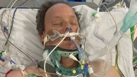 Man tries to bite own tongue off after crash causes his head to come off body and 'flop around'