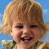 Pictured: One-year-old girl who died two days after being rushed to hospital with serious injuries - as two people are released on bail