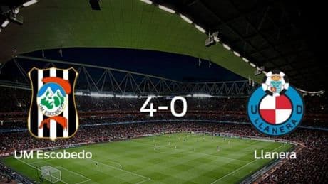 Goleada del UM Escobedo ante el Ud Llanera (4-0)