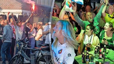 Telstar-fans ontploffen van vreugde na promotie naar Eredivisie: ’Ik word helemaal gek!’