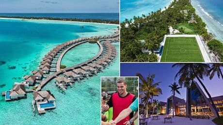 Why Premier League and sports stars are flocking to Kandima in the Maldives for their holidays: A luxury resort with a full-size football pitch and endless family activities in paradise