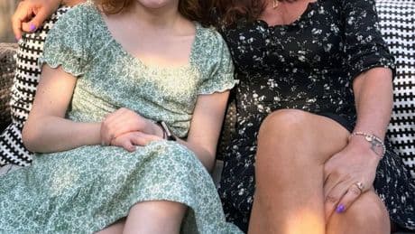 Davina McCall meets girl, 11, fighting brain tumour just months after undergoing treatment