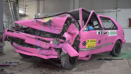Crashtest oude vs. moderne Volkswagen Golf: het schokkende verschil