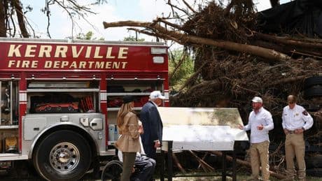 Texas floods latest: Trump surveys damage from disaster that killed 121, including Camp Mystic kids and staff