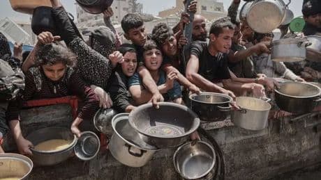 UK announces £8.5m in Gaza aid as warnings made over 'chaotic scenes' and starvation