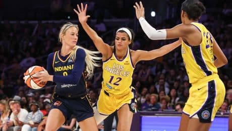 Sex toy tossed onto court during Sparks win over Fever at Crypto.com Arena