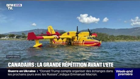 Les pilotes de Canadairs s'entraînent en conditions réelles à Ajaccio avant l'été