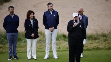 Trump golf sahası açtı: 'Dün savaş bitirdik' dedi