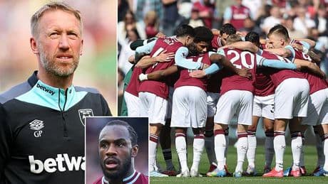 West Ham 'agree deal to sign star Premier League free agent' as Graham Potter eyes Michail Antonio replacement