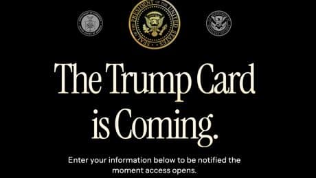 Trump launches website for $5m Gold Card – and is mocked for its cheap look