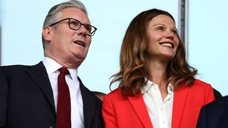 Keir Starmer makes surprise appearance at Euros final with wife Victoria