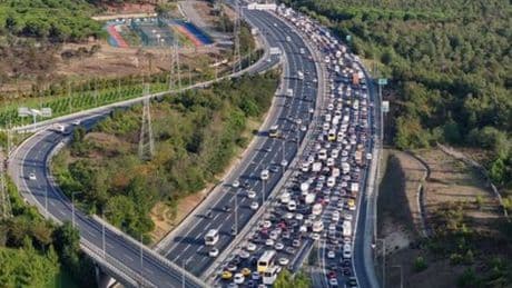İstanbul'da pazartesi trafiği!