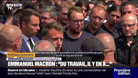 ÉDITO - “Du travail, il y en a…”: la réponse prudente d’Emmanuel Macron à un salarié d’une usine
