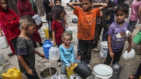 Haunting image of skeletal girl, 9, shows Gaza's 'catastrophic' hunger crisis
