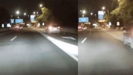 El peligroso cambio de carril que realiza un vehículo en la autopista de Madrid: “La dichosa manía de cambiarse de carril nada más meterse en la vía principal”