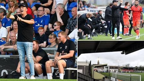 Non-league manager is slapped with six-game ban after joking female referees 'need help parking' in controversial comment on a podcast