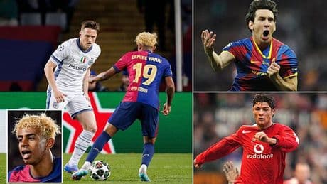 Revealed: How Lamine Yamal compares to footballing greats after 100 games as Barcelona star BEATS Lionel Messi and Cristiano Ronaldo but lags BEHIND England striker