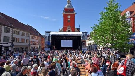 Feste: Thüringentag in Gotha vor dem Abschluss