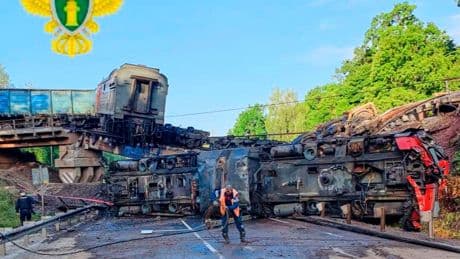 Ukraine-Russia war latest: Seven dead after Russian bridges collapse as ‘saboteurs hit’ Putin’s rail network