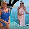 Billi Mucklow shows off her revenge body in a blue swimsuit and stylish holiday snaps - after her ex Andy Carroll was 'questioned by police over bust-ups with girlfriend Lou Teasdale'