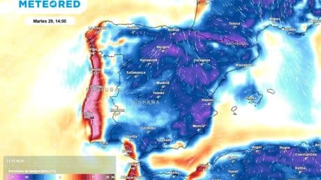 Llega a España el chorro polar más intenso en las próximas horas: tormentas a pie de playa y hasta 10 ºC menos según Aemet
