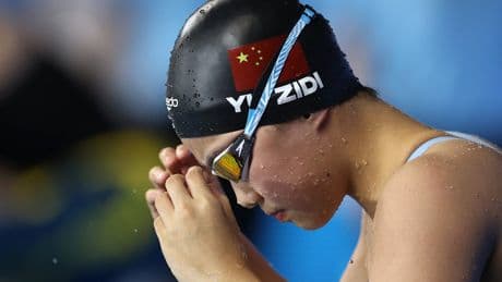 Chinese swimmer Yu Zidi, 12, becomes youngest medallist in World Championships history