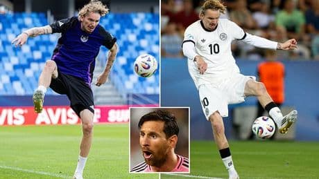 Beware 'two-metre Messi'! Meet the 6ft 6in starlet aiming to fire Germany to U21 glory against England