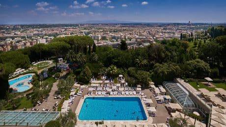 The best family-friendly hotels in Rome, from rare city swimming pools to kid-friendly suites