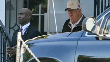 Donald Trump spotted on way to beloved golf course extinguishing baseless rumours of his ‘death’