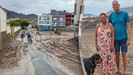 Plots staat het huis van Maria en Rob blank door tropische storm op Kaapverdische eilanden: ’Het begon keihard te knallen en waaien’