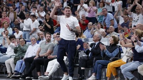 Luka Doncic presencia en primera fila las lágrimas del descenso del Granada