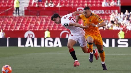EN DIRECT - FC Séville-Real Madrid : Les Andalous réduits à 9, Mbappé toujours muet
