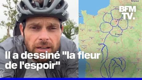 Ce Français vient de battre le record du monde du plus grand dessin GPS à vélo en solitaire