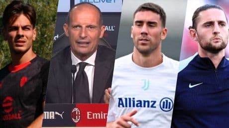 <p>Allegri: &ldquo;Jashari si &egrave; fatto male in uno scontro con Gimenez&rdquo;. Sul mercato, Vlahovic e Rabiot...</p>