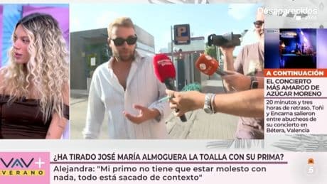 Alejandra Rubio responde a José María Almoguera: "No tiene que estar molesto por nada, esto es surrealista"