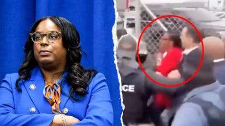 WATCH: Democrat lawmaker charged with assaulting federal agents laughs off fundraising questions