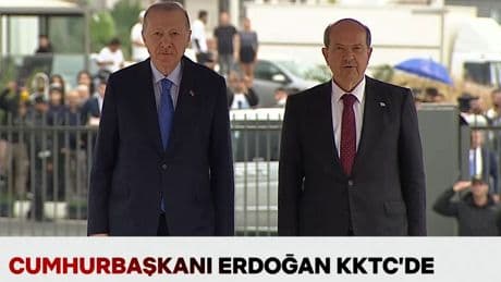 Cumhurbaşkanı Erdoğan KKTC'de: Bugün bu topraklara bir mühür daha vuruyoruz