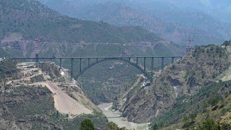 World’s tallest railway bridge higher than Eiffel Tower opens in India as £200million project hailed as ‘crown jewel’