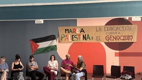 El profesorado de Madrid sigue con sus reivindicaciones contra la masacre en Gaza
