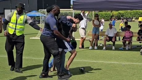 Young fan tackled by security for rushing Lionel Messi at Inter Miami youth event