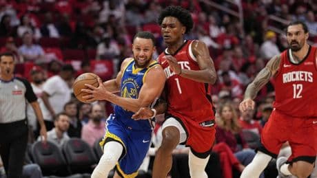 Los Rockets atizan a Curry de lo lindo con Brooks de cabecilla y fuerzan el sexto partido