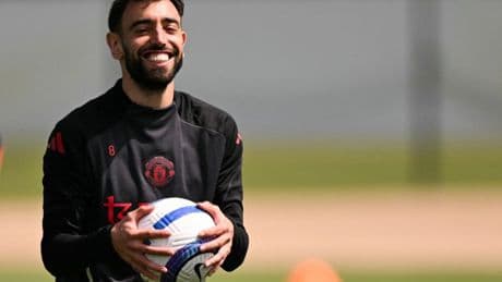 Bruno Fernandes is so ‘football sick’ his Man Utd team-mates spotted him watching obscure Polish match on train platform