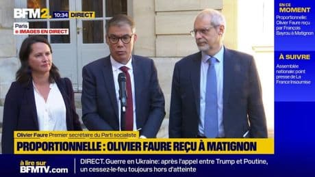 Proportionnelle aux législatives: pour Olivier Faure, c'est "une consultation utile"