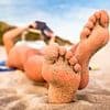 Tourist has 'genius' hack to avoid getting sandy feet on the beach