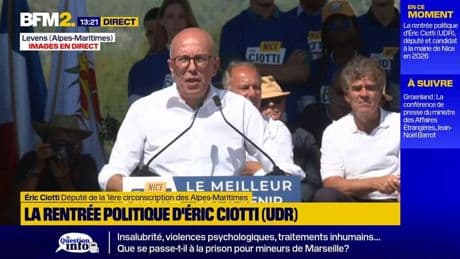 Lors de sa rentrée politique, Éric Ciotti dit vouloir "construire une nouvelle espérance française"