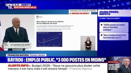 Effort de dette: "Nous devons responsabiliser les patients", annonce François Bayrou