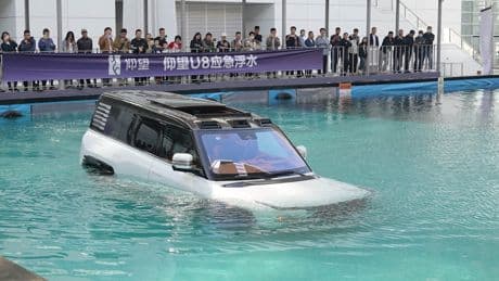Luxus, der nicht untergeht - Chinesen bauen E-Auto, das schwimmen kann