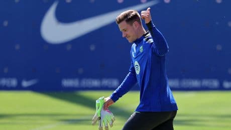 Ter Stegen vuelve a la portería del Barcelona siete meses después